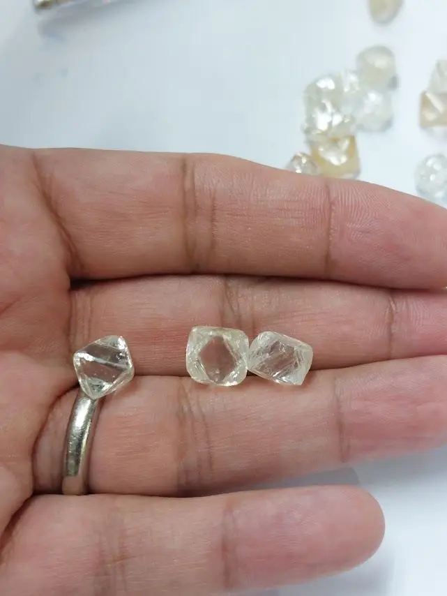 Diamants bruts angolais